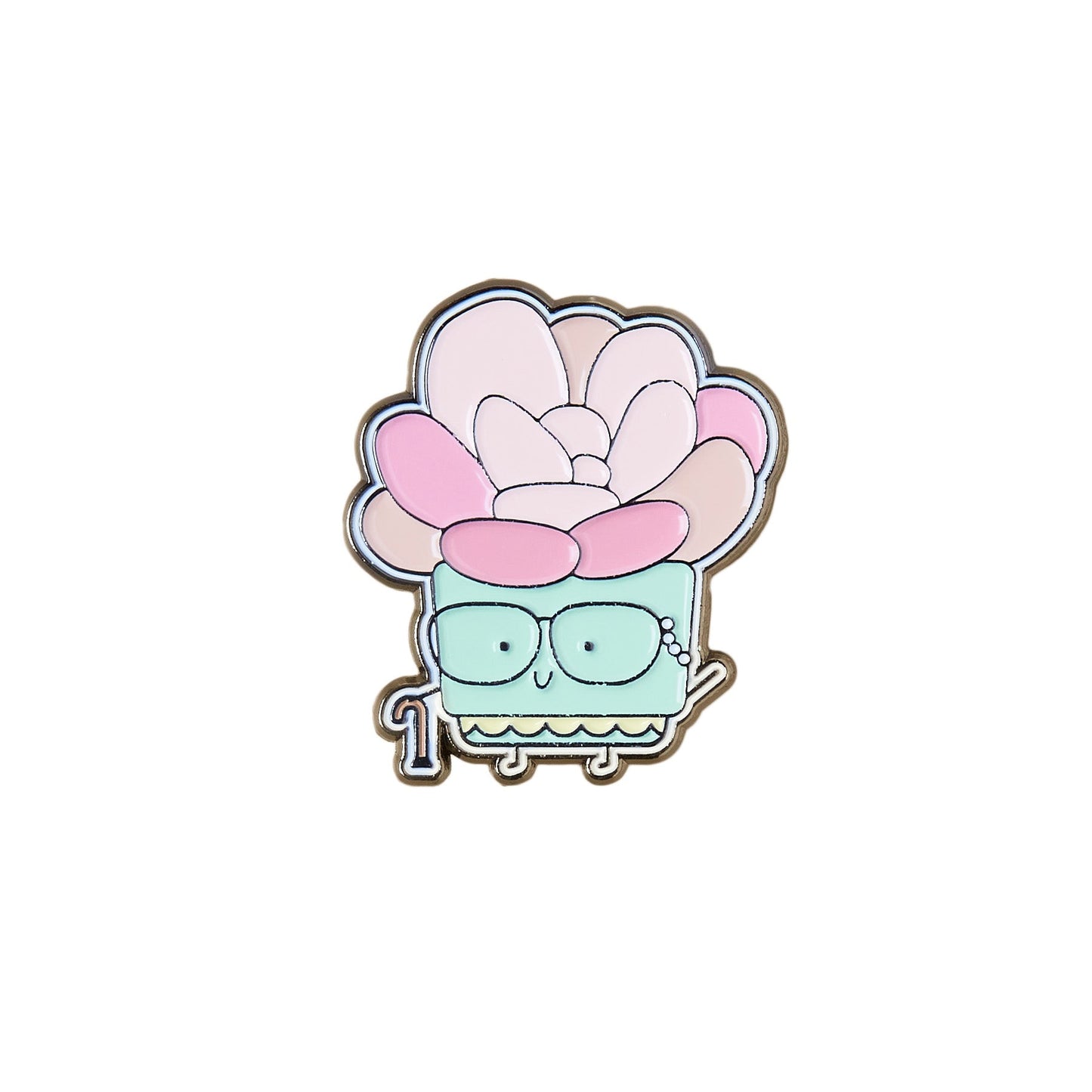 Succulent Granny Soft Enamel Pin