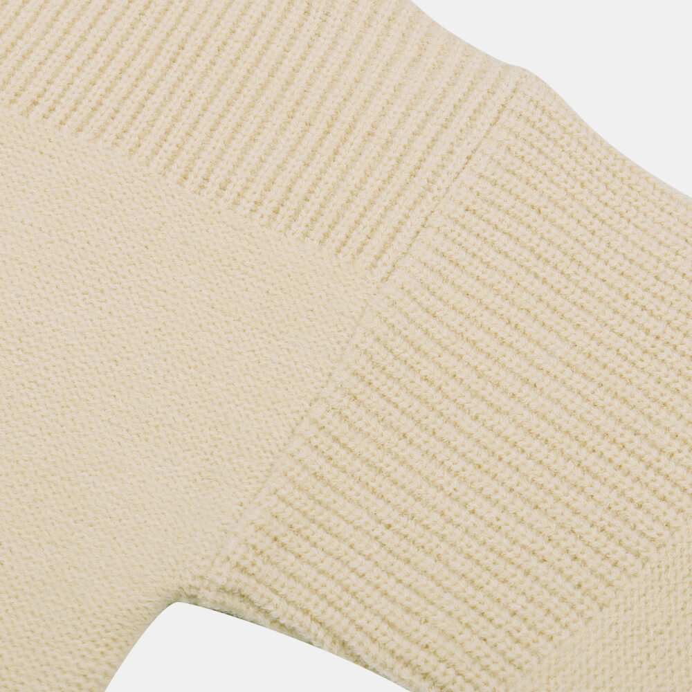 Mock Neck Ribbed Detail Sweater