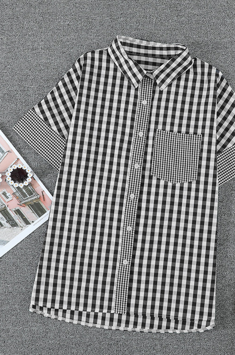 Gingham Button Up Shirt