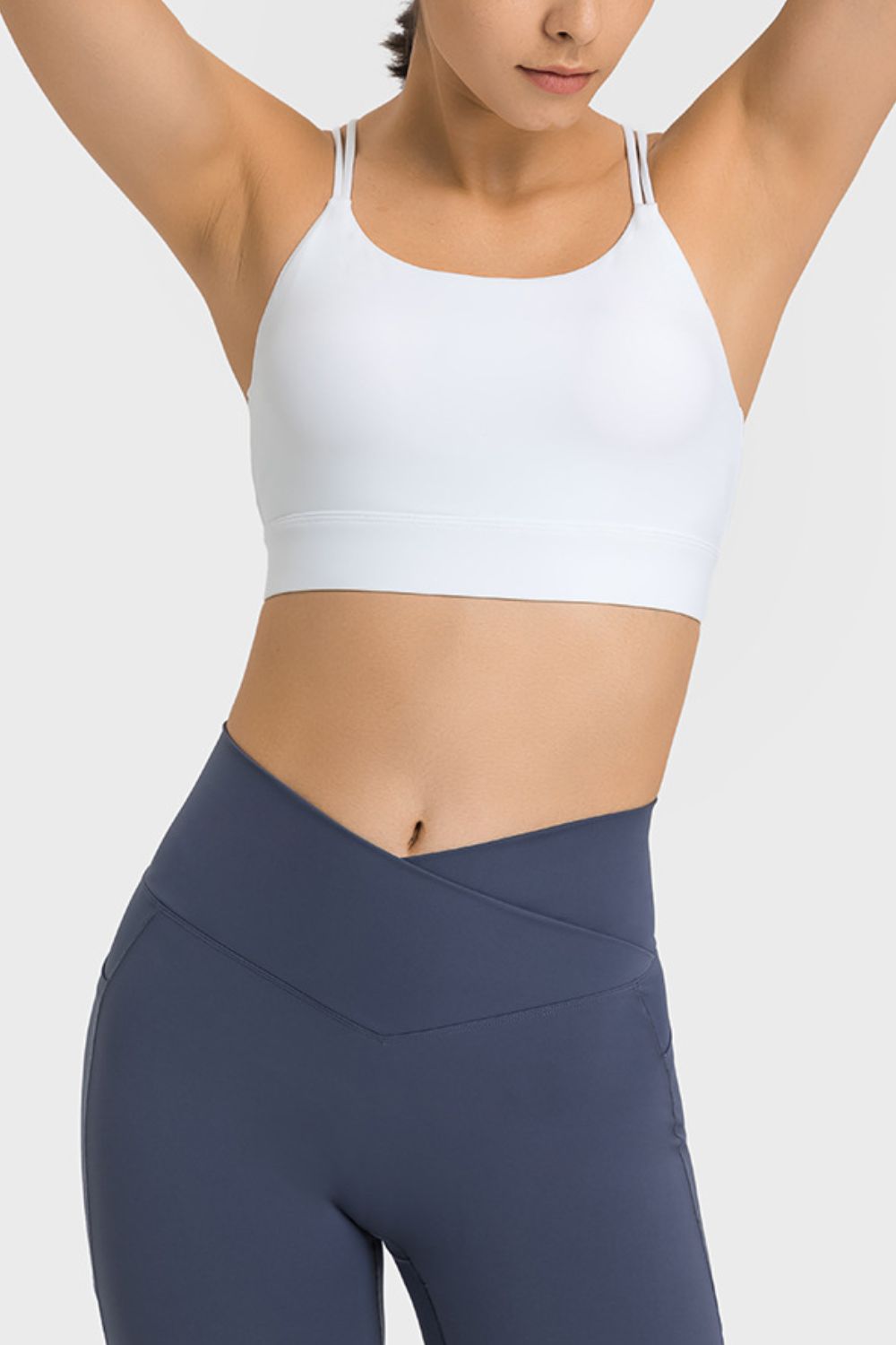 Double-Strap Cutout Sports Bra