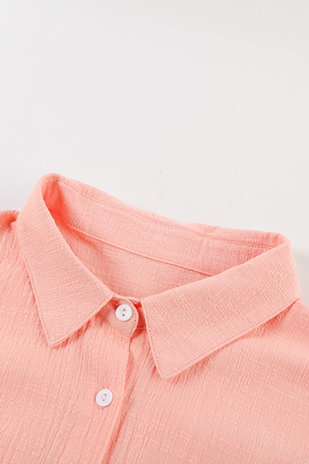 Cap-Sleeve Button Down Shirt