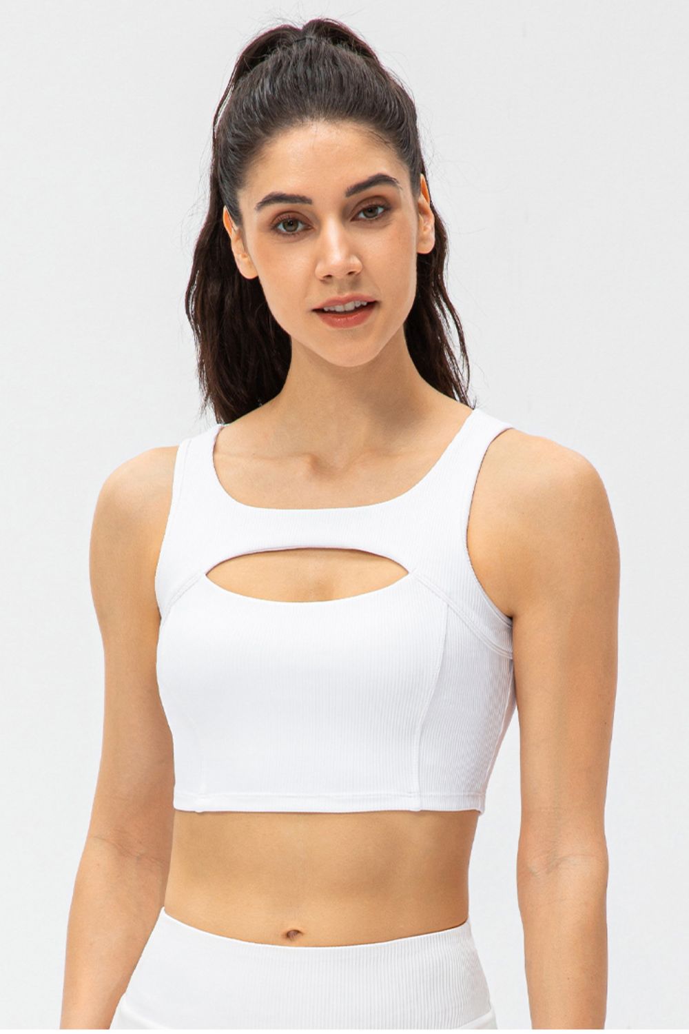 Cutout Detail Sports Bra