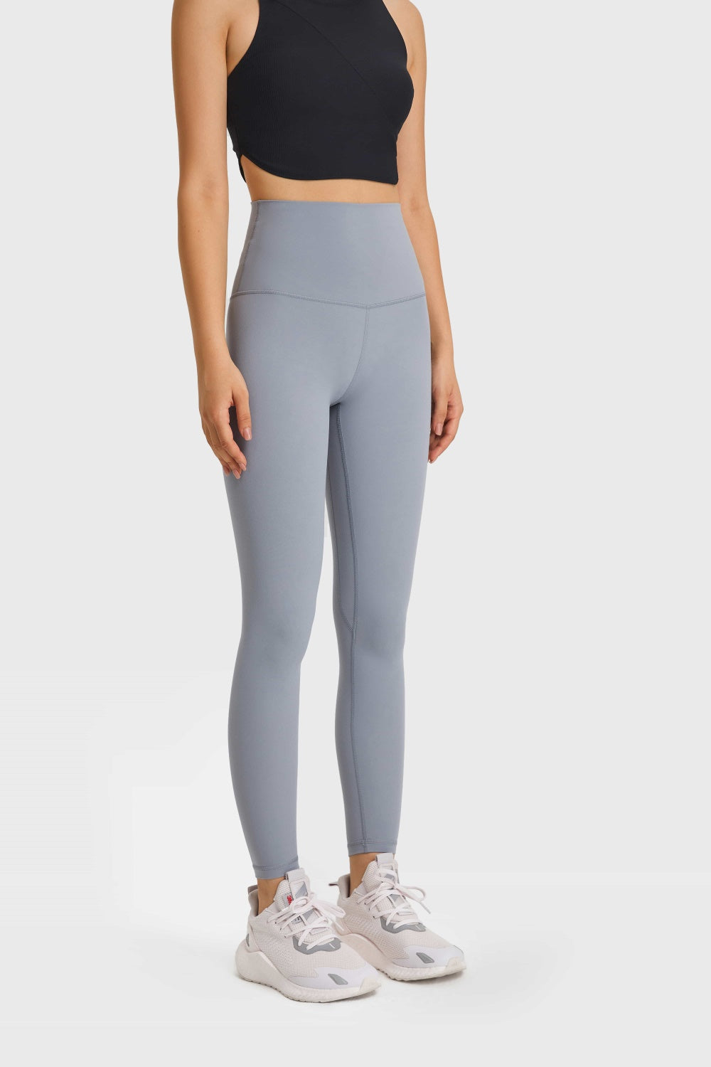 Feel Like Skin Elastic Waistband Yoga Leggings