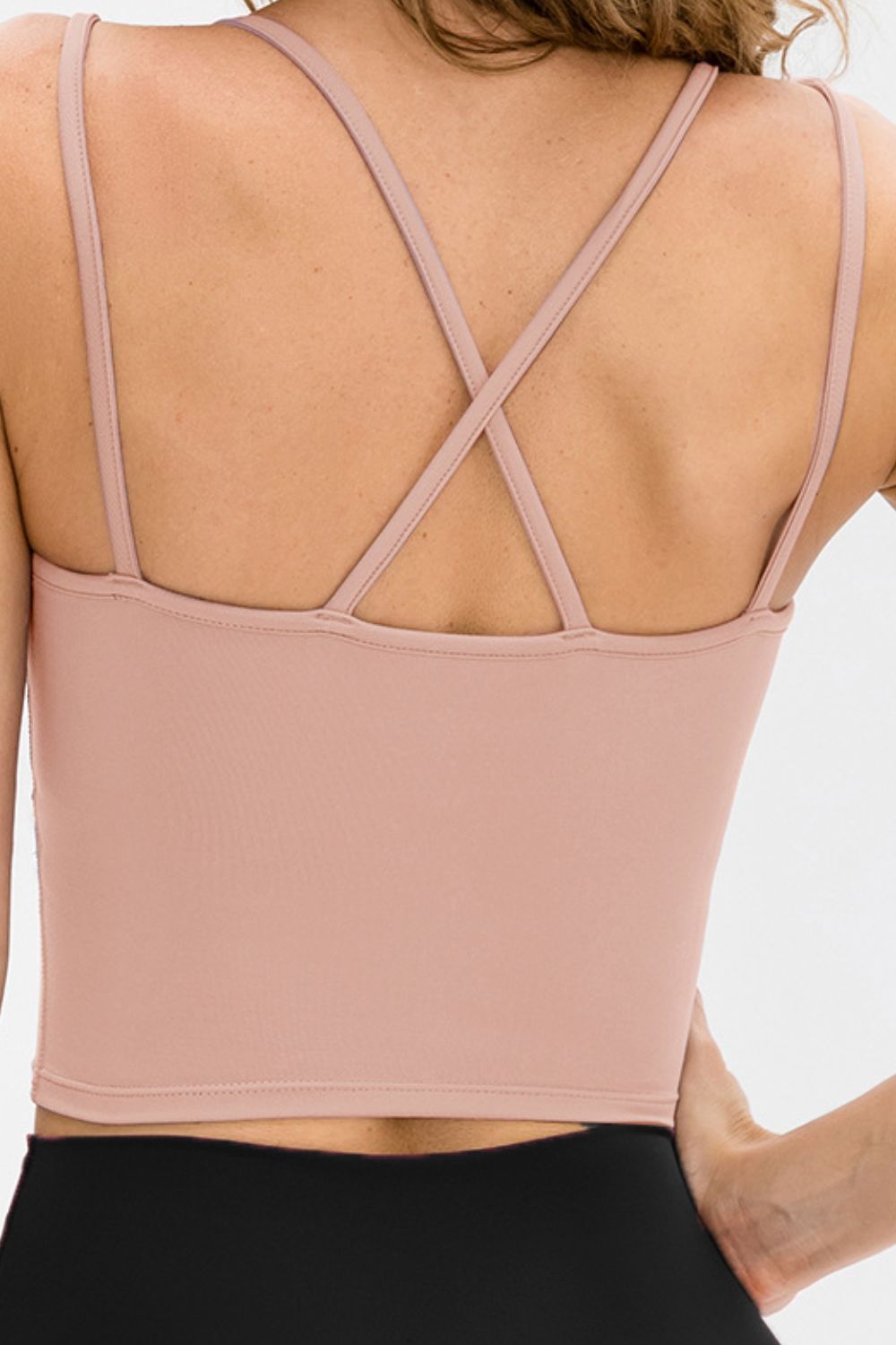 Double-Strap Cropped Yoga Cami