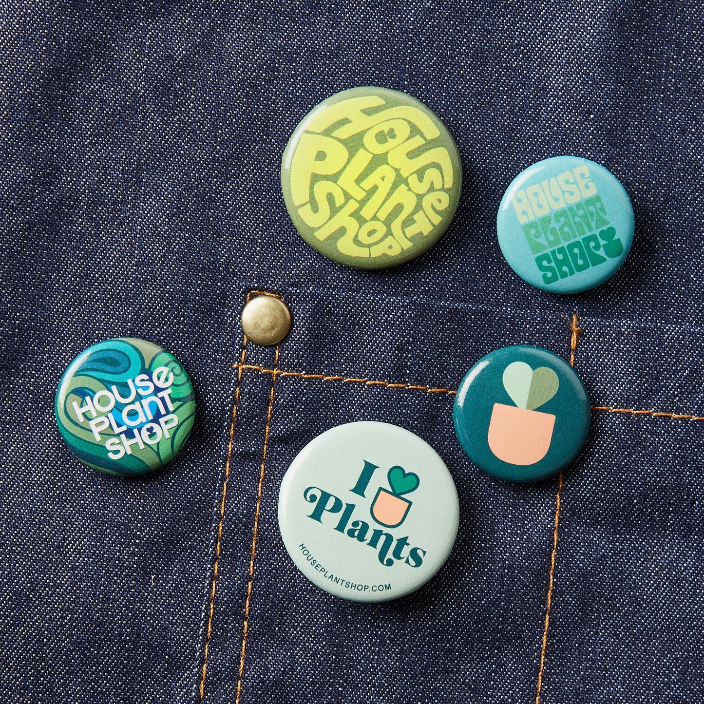 Graphic Buttons - 5 Pack