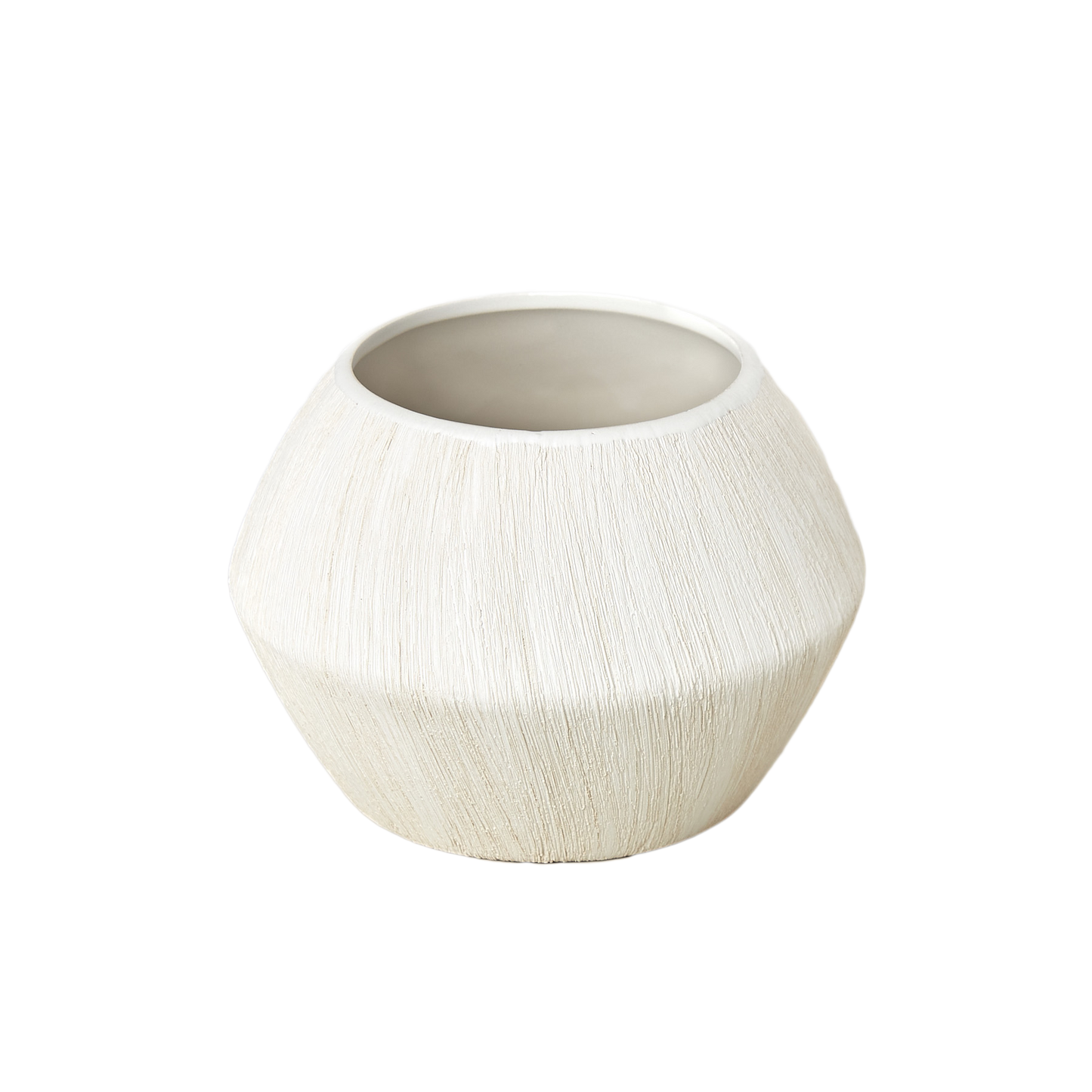 White Avon Planter - 6.5 Inch