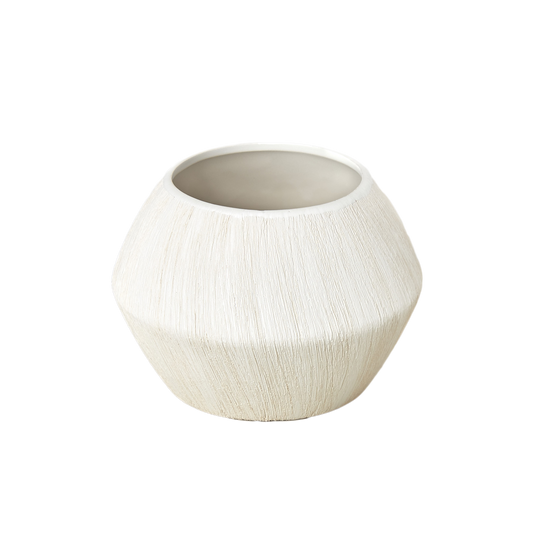 White Avon Planter - 6.5 Inch