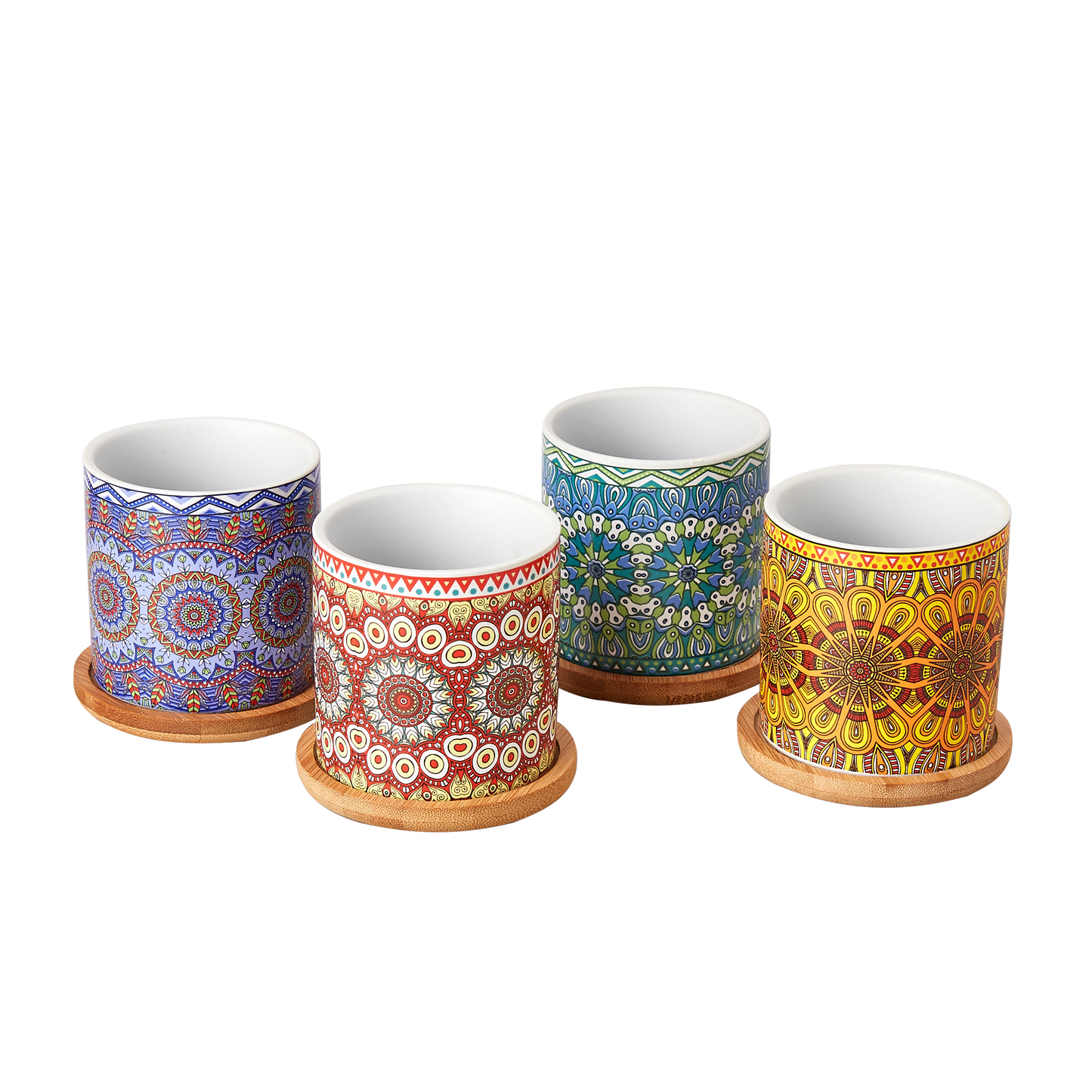 Small Bohemian Planter Set of 4