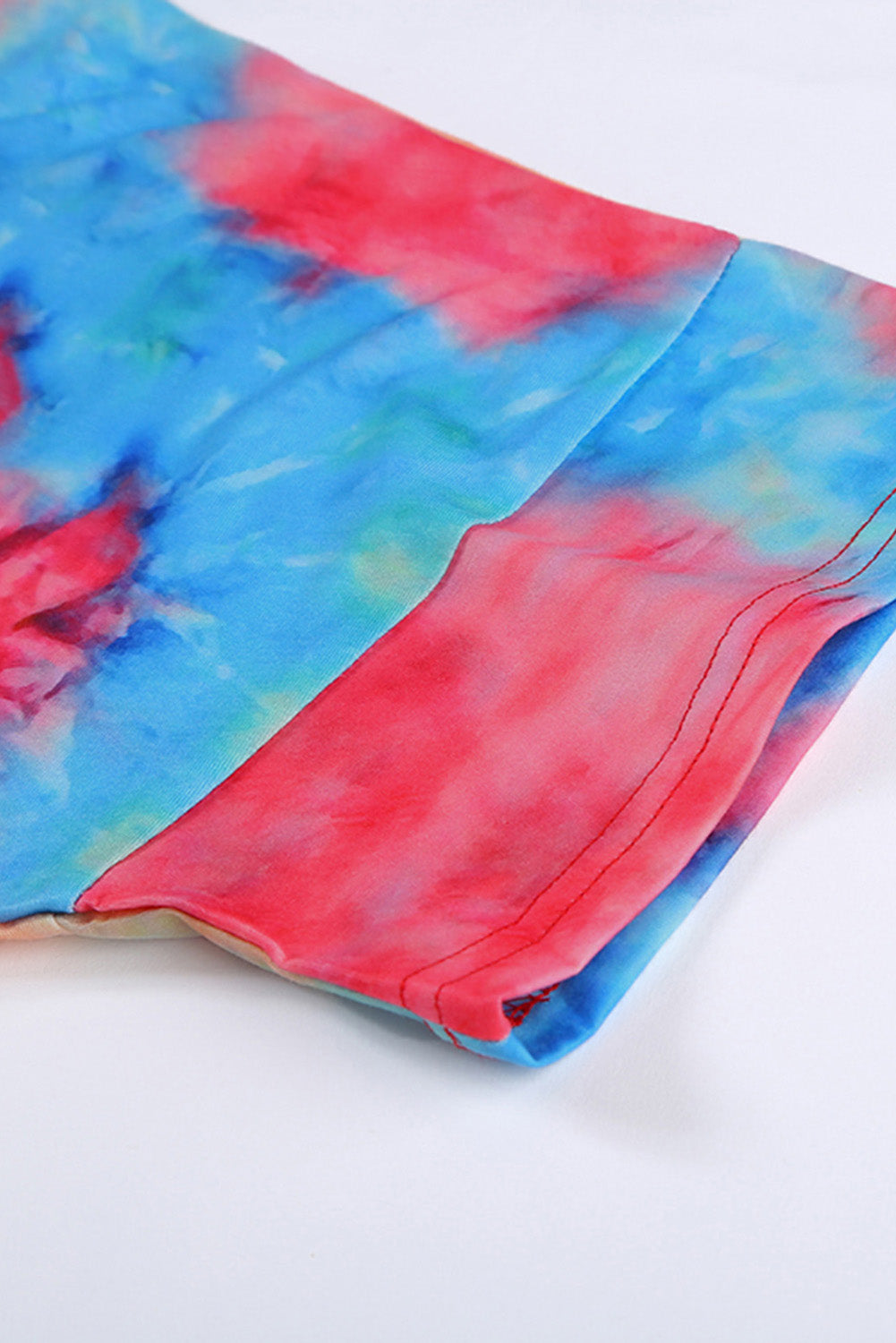 Plus Size Tie-Dye V-Neck Tee