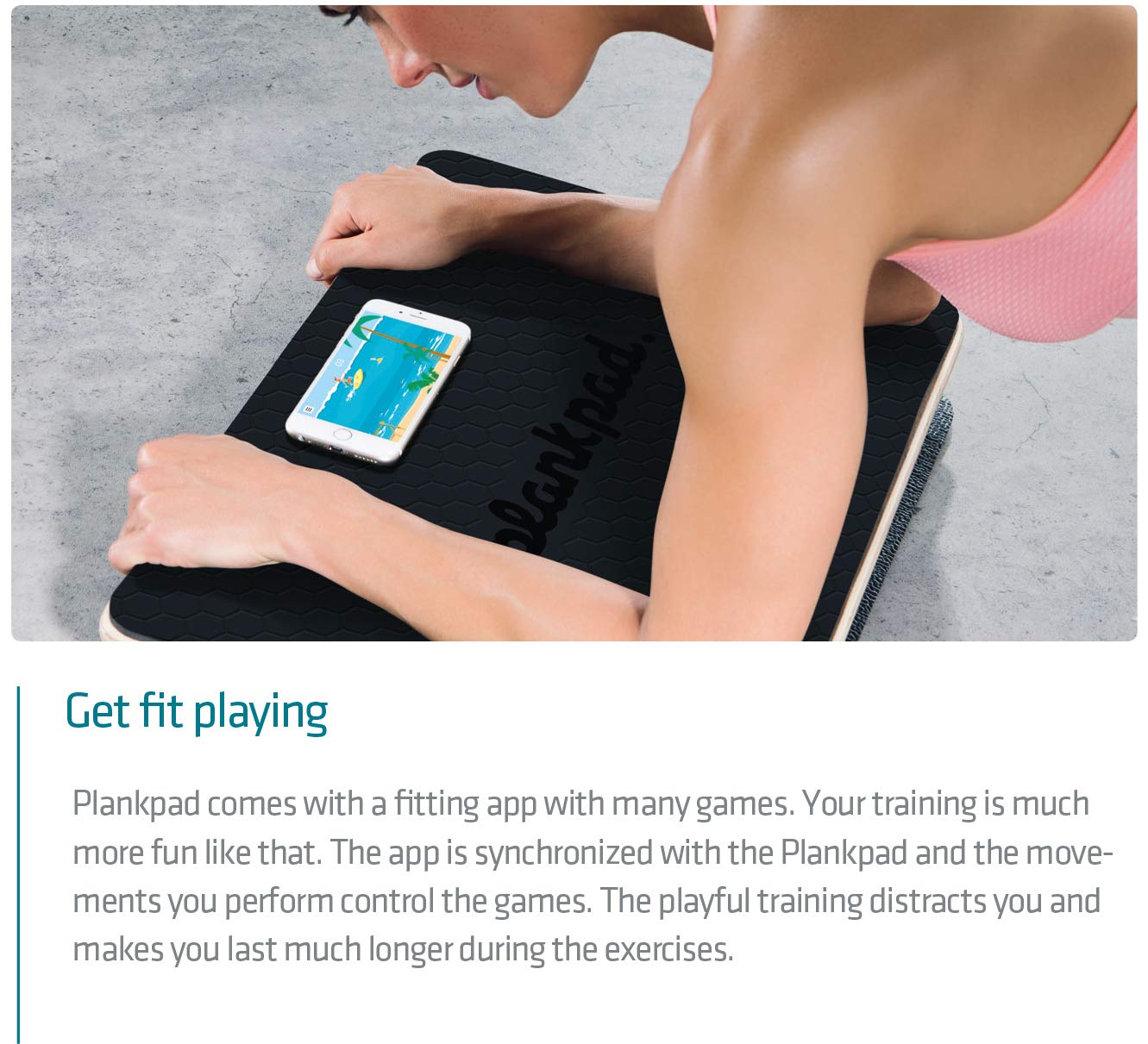 Plankpad - Balance Board & Bodyweight Fitness Trainer with Training App