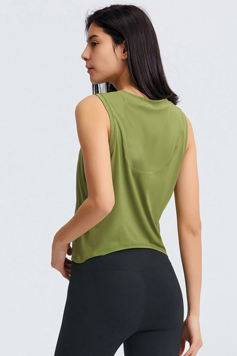 Curved Hem Active Tank