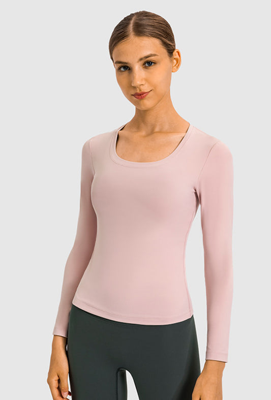 Seamless Round Neck Fitness Tee