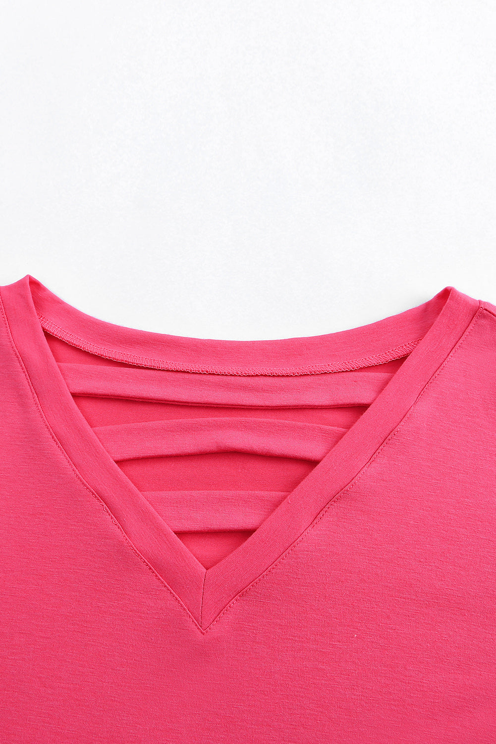 Ladder Detail V-Neck Top