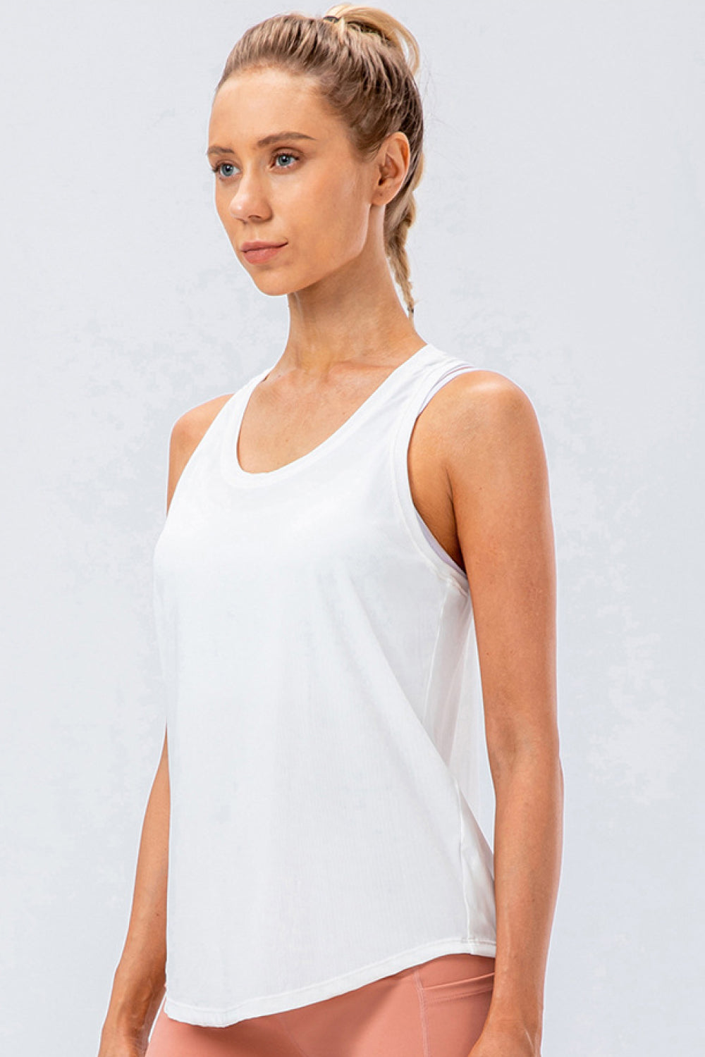 Curved Hem Athletic Tank