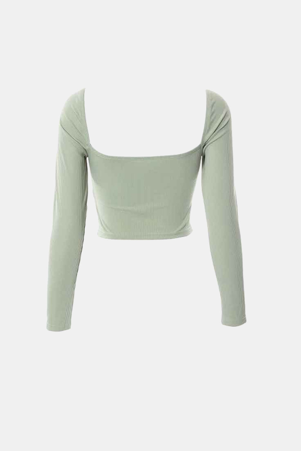 Ribbed Sweetheart Neck Cutout Cropped Top