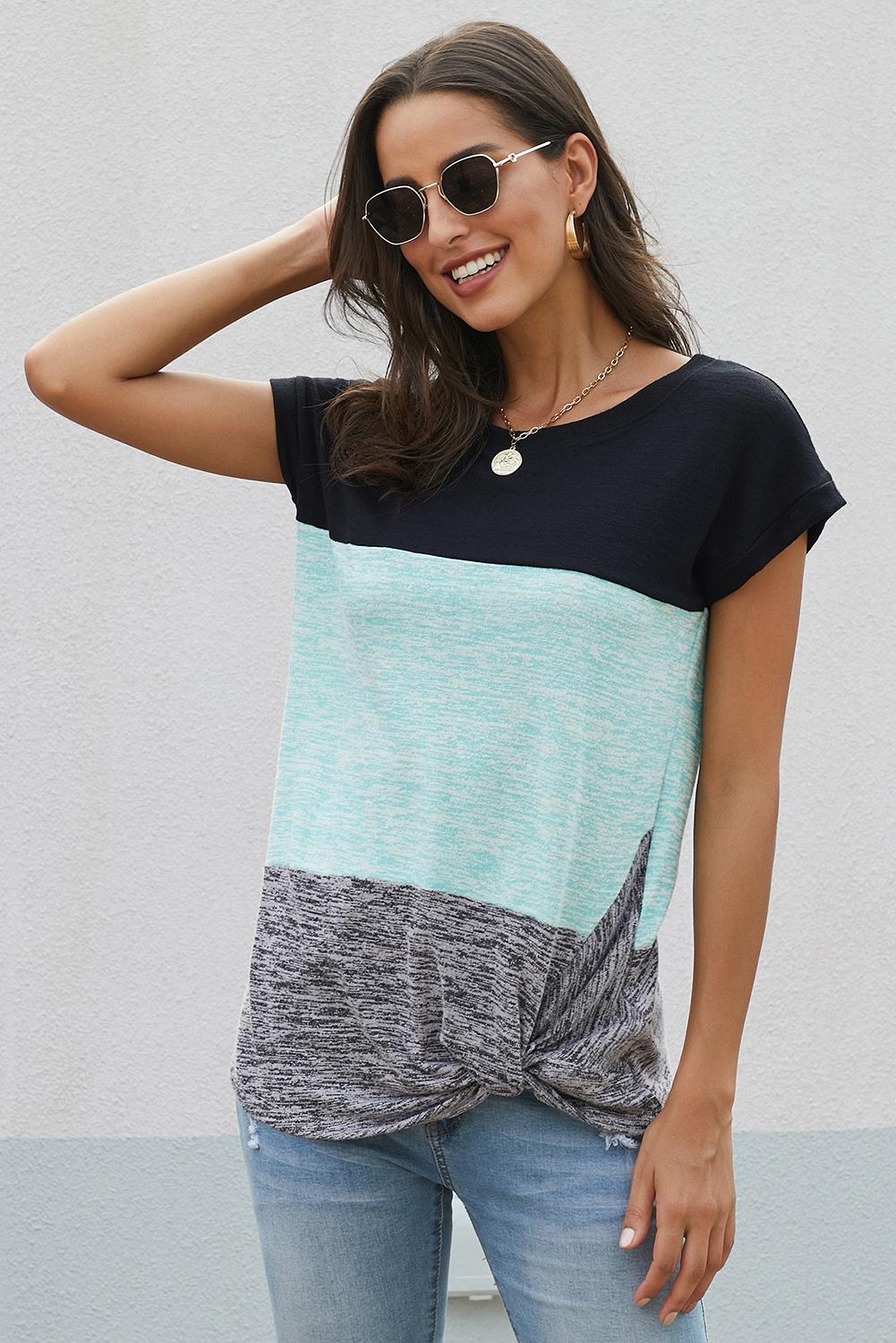 Color Block Twist Tee